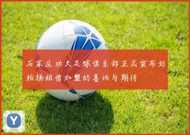 石家庄功夫足球俱乐部正式宣布刘柏杨租借加盟的喜讯与期待